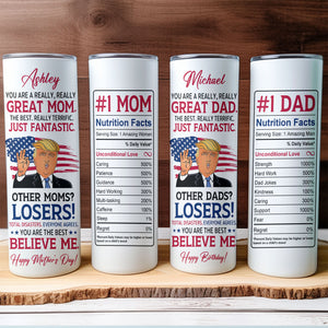 Gifts for Dad from Daughter Son Dad Birthday Gifts Birthday Gifts for Great Dad Mom Tumbler - GOP