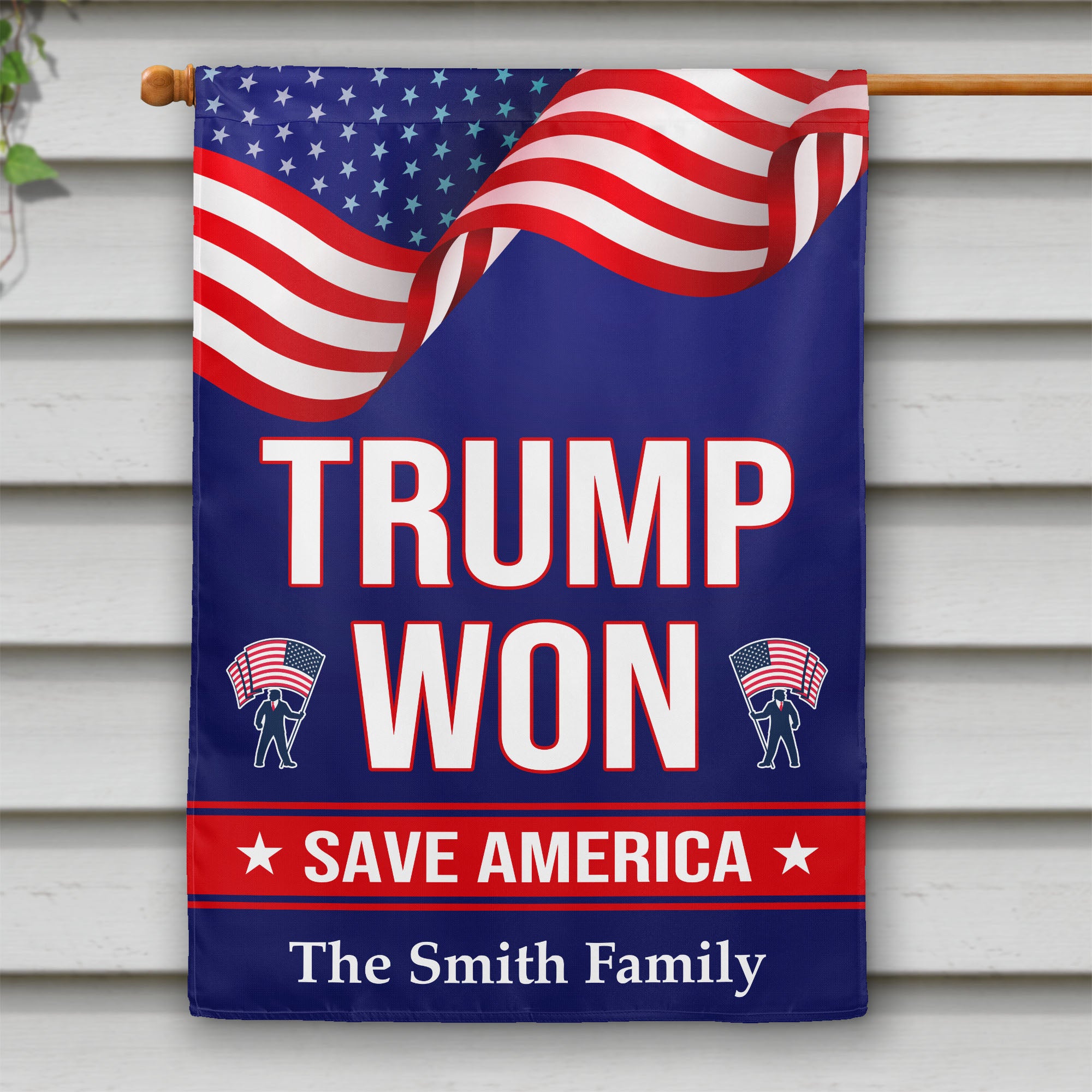 Trump Won Save America | Donald Trump Homage Flag | Donald Trump Fan Flag | House Flag, Garden Flag C942 - GOP