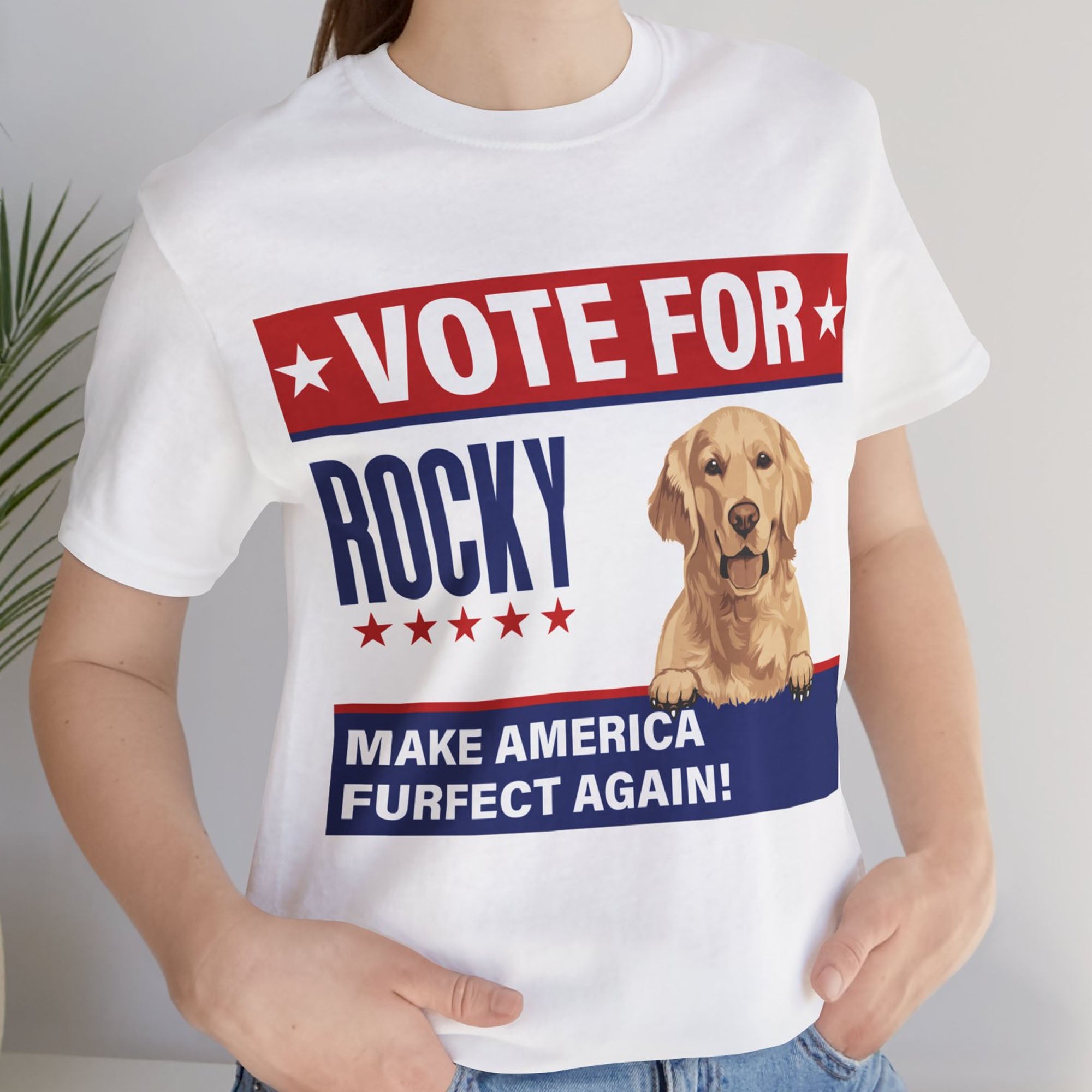 Vote For Your Pet, Make America Furfect Again | Personalized Custom Photo Dog Cat Shirt | Gift For Dad Mom C900V2