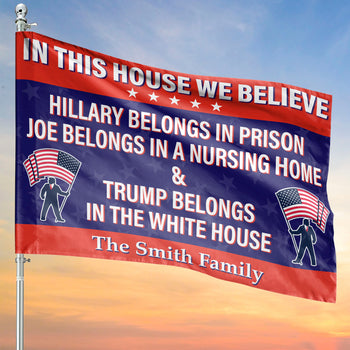 Anti Biden Flag | Donald Trump Homage Flag | Donald Trump Fan Flag | House Flag C991 - GOP