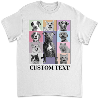 Custom Eras Tour Pet Photo Tee, Personalized with Your Own Dog or Cat Photo Shirt C792V2