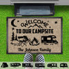 Welcome To Our Campsite Personalized Custom Camping Doormat C695