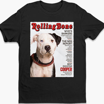 Custom Your Dog Tee, Magazine Dog Covers Shirt, Personalized Dog Photo Shirt C799