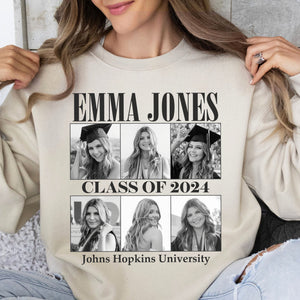 Live Preview Custom Graduation Tee - Class of 2024 - Senior 2024 - Personalized Photo Graduation Shirt C889