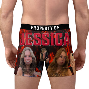 Live Preview Personalized Valentines Photo Boxer Briefs C860