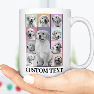 Custom Photo Eras Tour Mug, Personalized with Your Own Dog or Cat Photo Portrait Mug C792