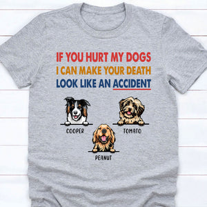 If You Hurt My Dog Personalized Custom Photo Dog Cat Bright Shirt C780