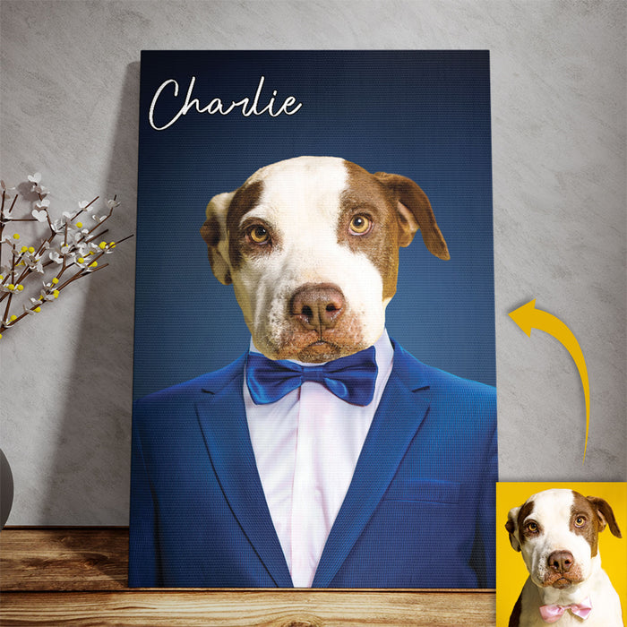 Custom Pet Portrait Canvas, Personalized with Your Own Dog or Cat Photo C798