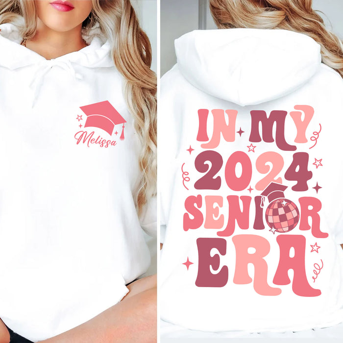 In My 2024 Senior Era - Personalized Custom Name Graduation Front & Back Shirt C880