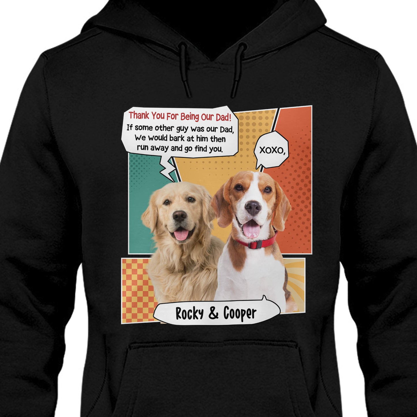 Thank You For Being My Dad Mom Personalized Custom Photo Dog Dark Shirt C770