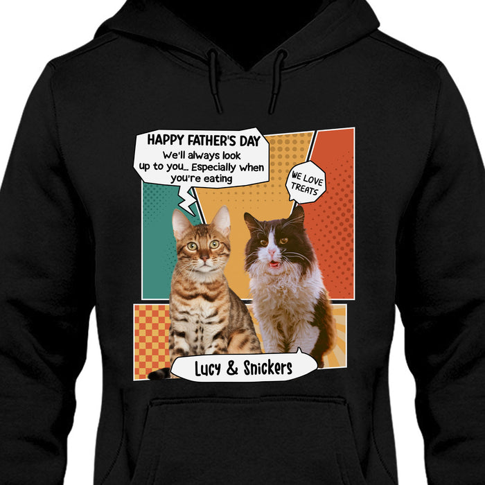 Always Look Up To You Personalized Custom Photo Dog Cat Dark Shirt C764