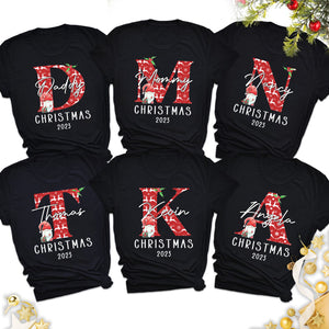 Monogrammed Family Christmas Shirt, Personalized Custom Family Sweatshirt C836