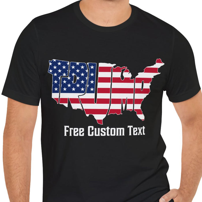 America Map Trump 2024 Shirt | Donald Trump Fan Tees | Personalized Custom Trump Shirt C1007 - GOP