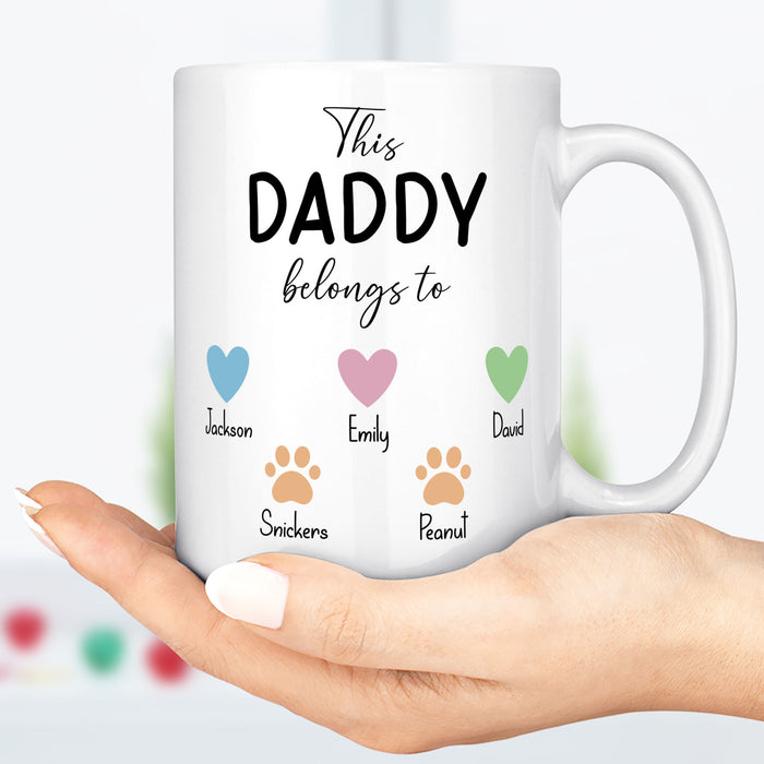 Personalized Custom Family Mug - Gift for Dad, Gift for Mom - Father's Day Mug, Mother's Day Mug C895
