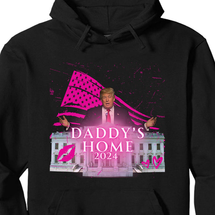 Daddy's Home Trump Shirt | Donald Trump Homage Shirt | Donald Trump Fan Tees | Personalized Custom Trump Dark Shirt C980 - GOP