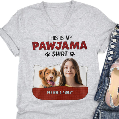 Pawjama Shirt, Personalized with Your Own Dog or Cat Photo Shirt C812