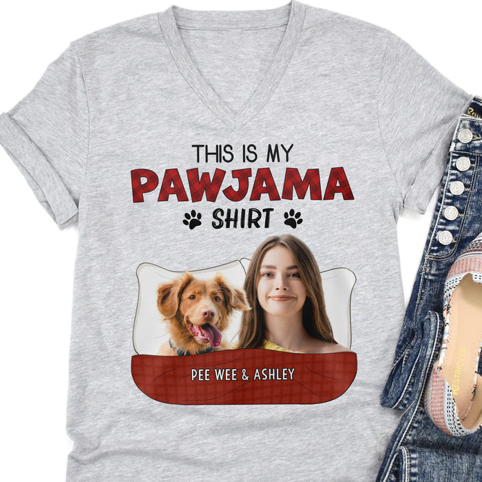Pawjama Shirt, Personalized with Your Own Dog or Cat Photo Shirt C812