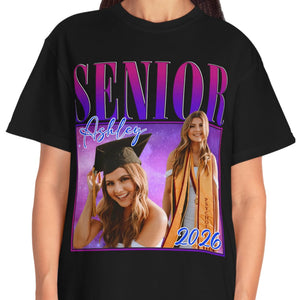 Senior 2024 - Live Preview Custom Graduation Tee - Personalized Photo Graduation Shirt C858