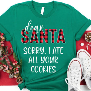 Dear Santa Funny Christmas Shirt, Personalized Custom Family Sweatshirt C834