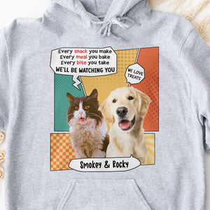 Every Snack You Make Personalized Custom Photo Dog Cat Bright Shirt C765