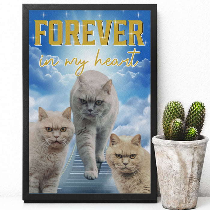 Custom Your Pets Poster, Retro Vintage Portrait Bootleg Poster, Personalized with Your Own Dog or Cat Photo C775