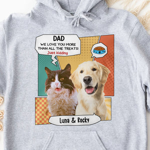 Just Kidding Personalized Custom Photo Dog Cat Bright Shirt Gift For Dad Mom C772