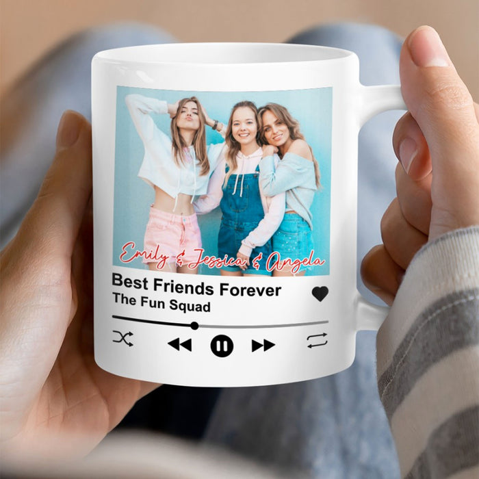 Personalized Song - Personalized Custom Photo Couple Mug - Gift For Couple, Husband Wife, Anniversary, Engagement, Wedding, Valentines Day C879