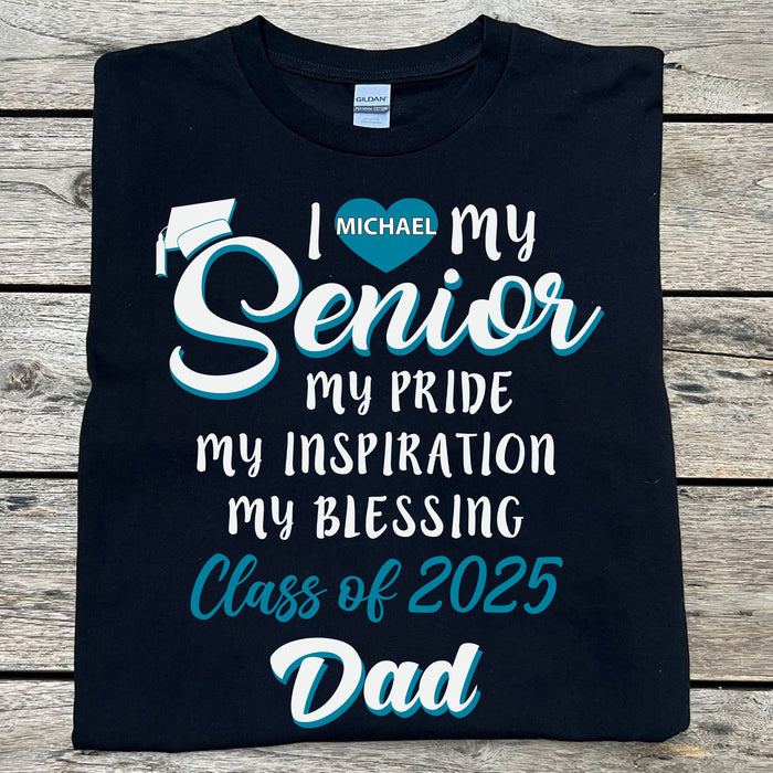 I Love My Senior - Family Senior 2024 - Personalized Custom Graduation 2024 Shirt C635