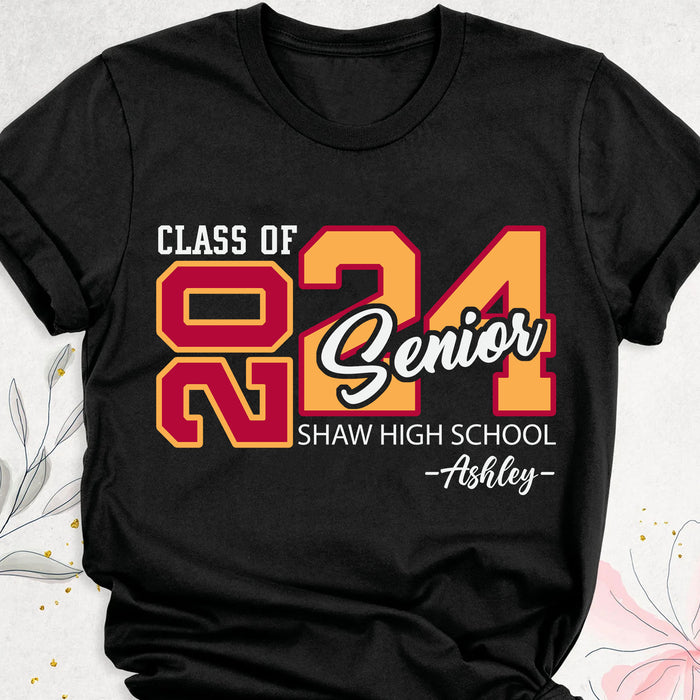Class Of 2024 Personalized Custom Graduation Shirt C636