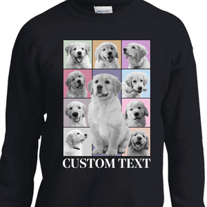 Custom Photo Eras Tour Tee, Personalized with Your Own Dog or Cat Photo Portrait Kid Size Shirt C792