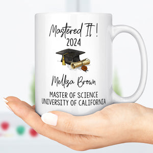 Masters Degree Gift Personalized Custom Graduation Mug T515