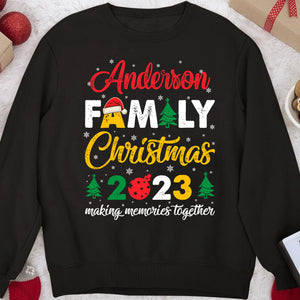 Custom Family Matching Christmas Shirt, Making Memories Together Shirt, Personalized Christmas Family Sweatshirt C843