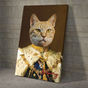 Custom Pet Portrait Canvas, Personalized with Your Own Dog or Cat Photo C798