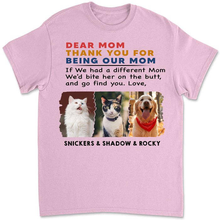 Personalized Custom Photo Dog Cat Bright Shirt Gift For Dad Mom C670V2