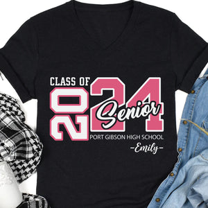 Class Of 2024 Personalized Custom Graduation Shirt C636