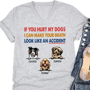 If You Hurt My Dog Personalized Custom Photo Dog Cat Bright Shirt C780