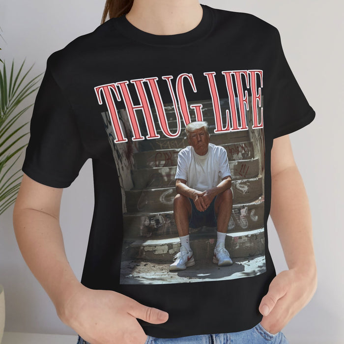 Viral Thug Life Donald Preppy Edgy Shirt | Donald Trump Fan Tees | Personalized Custom Trump Shirt C997 - GOP