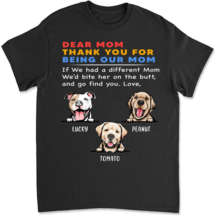 Personalized Custom Photo Dog Cat Dark Shirt Gift For Dad Mom C670