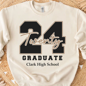 Twenty 24 Graduate - Senior 2024 - Personalized Custom Graduation Shirt C883