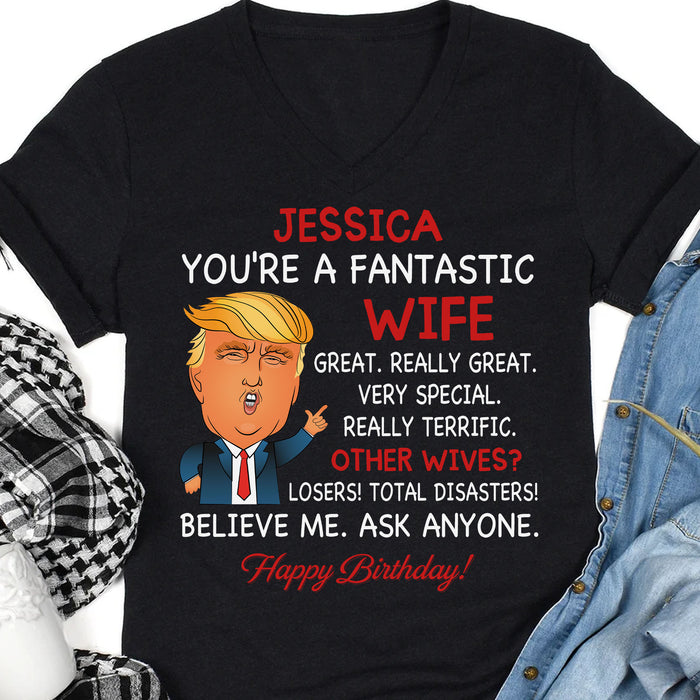 Donald Trump Funny Father's Day Shirt | Gift for Dad, Gift for Mom | Personalized Custom Father's Day Shirt C999 - GOP