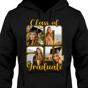 Class of 2024 Graduate - Live Preview Custom Graduation Tee - Personalized Photo Graduation Shirt C884