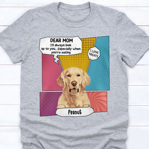 Always Look Up To You Personalized Custom Photo Dog Cat Bright Shirt C764