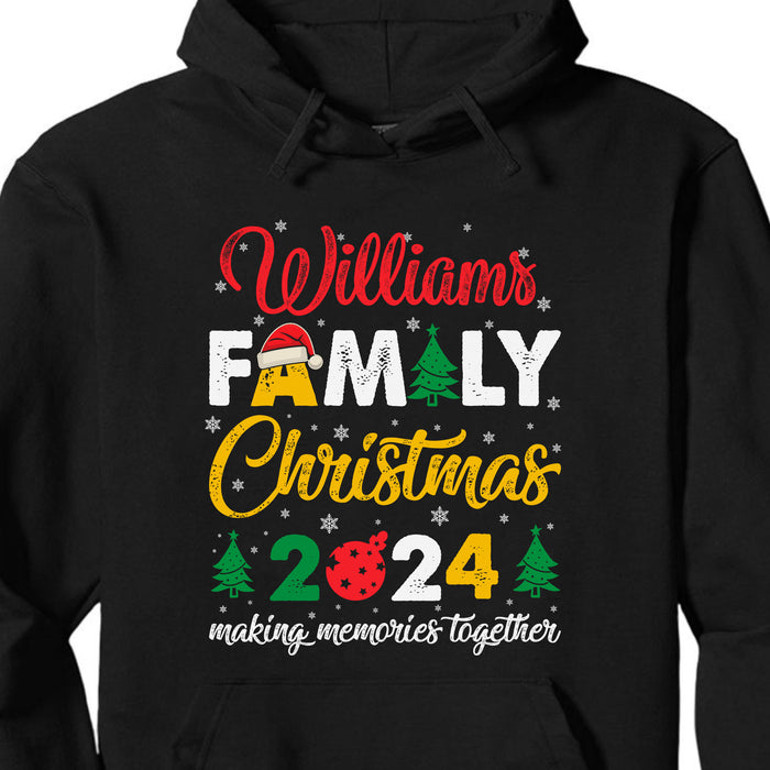 Custom Family Matching Christmas Shirt, Making Memories Together Shirt, Personalized Christmas Family Sweatshirt C843