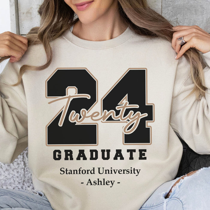 Twenty 24 Graduate - Senior 2024 - Personalized Custom Graduation Shirt C883