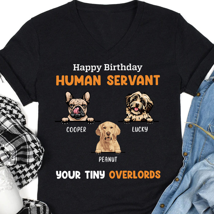 To My Human Servant Personalized Custom Photo Dog Cat Shirt Gift For Dad Mom C725