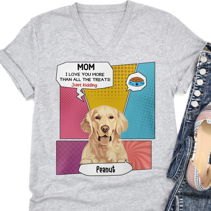 Just Kidding Personalized Custom Photo Dog Cat Bright Shirt Gift For Dad Mom C772