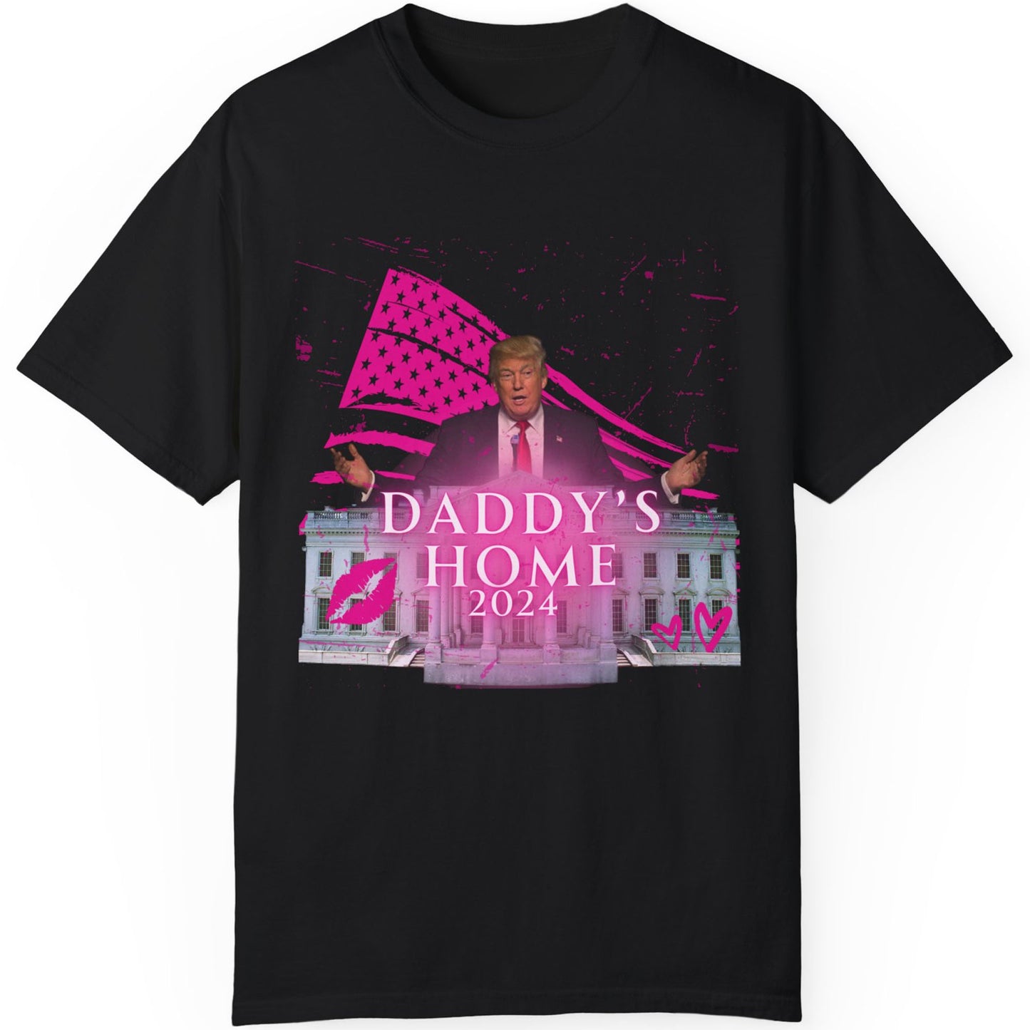Daddy's Home Trump Shirt | Donald Trump Homage Shirt | Donald Trump Fan Tees | Personalized Custom Trump Dark Shirt C980 - GOP