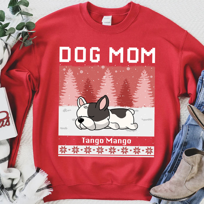 Custom Dog Christmas Winter Sweatshirt, Personalized Custom Photo Dog Cat Sweatshirt C774