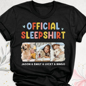 Official Sleepshirt Personalized Custom Photo Dog Cat Shirt C671