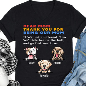 Personalized Custom Photo Dog Cat Dark Shirt Gift For Dad Mom C670